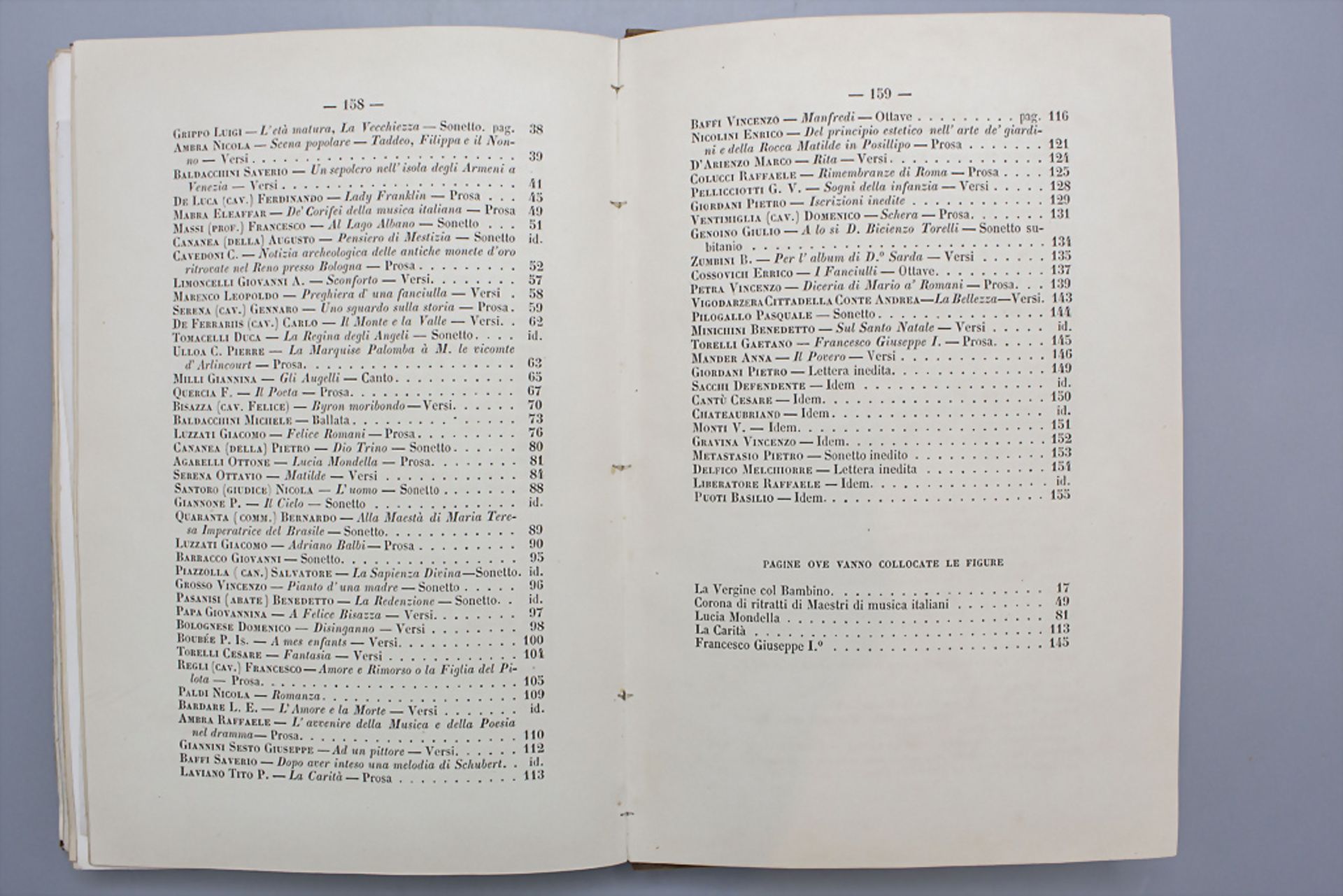 Einband mit 5 neapolitanische Gouachen / A binding with 5 Neapolitan gouaches, 1858 - Image 8 of 13