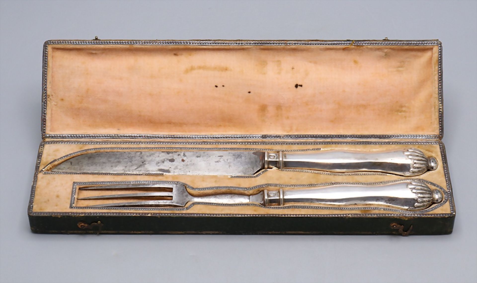 Empire Reisebesteck / An Empire silver travel cutlery, Johann Georg Daniel Häberlein, ...