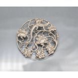 Jugendstil Brosche/Anhänger mit Salamander / An Art Nouveau Sterling silver brooch/pendant ...