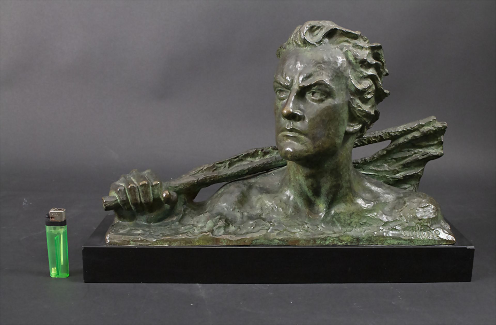 Alexandre Ouline (act. 1918-1940), Art Déco Bronzebüste / An Art Deco bronze bust, Belgien, um 1930