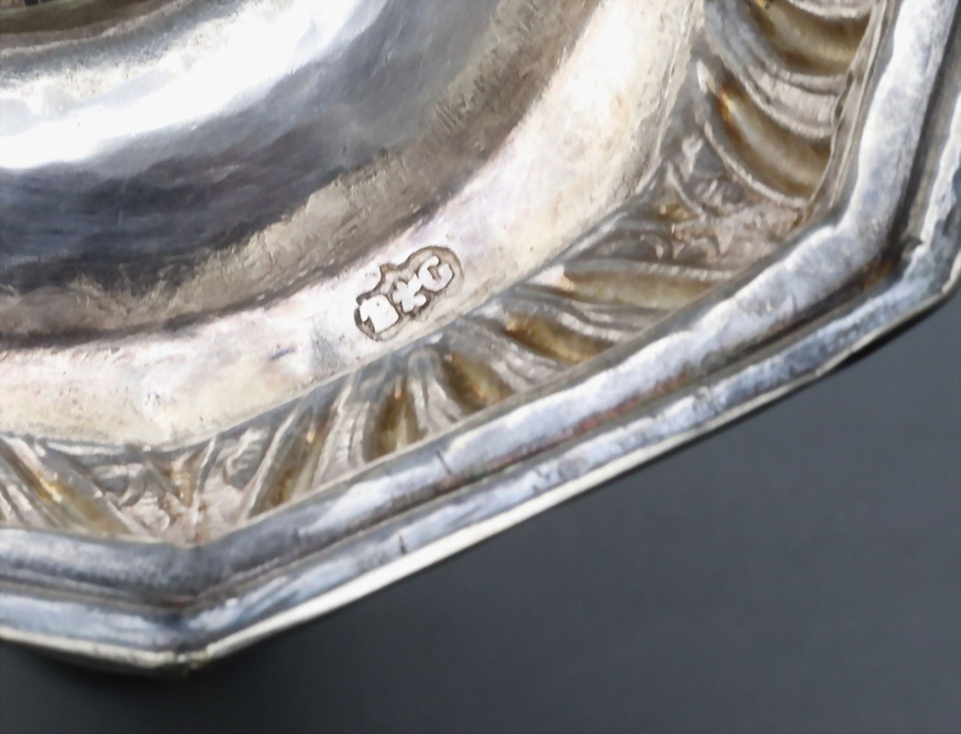 Paar Barock Kerzenleuchter / A pair of silver Baroque candlestick, Zuanne Cottini, Venedig / ... - Image 7 of 7