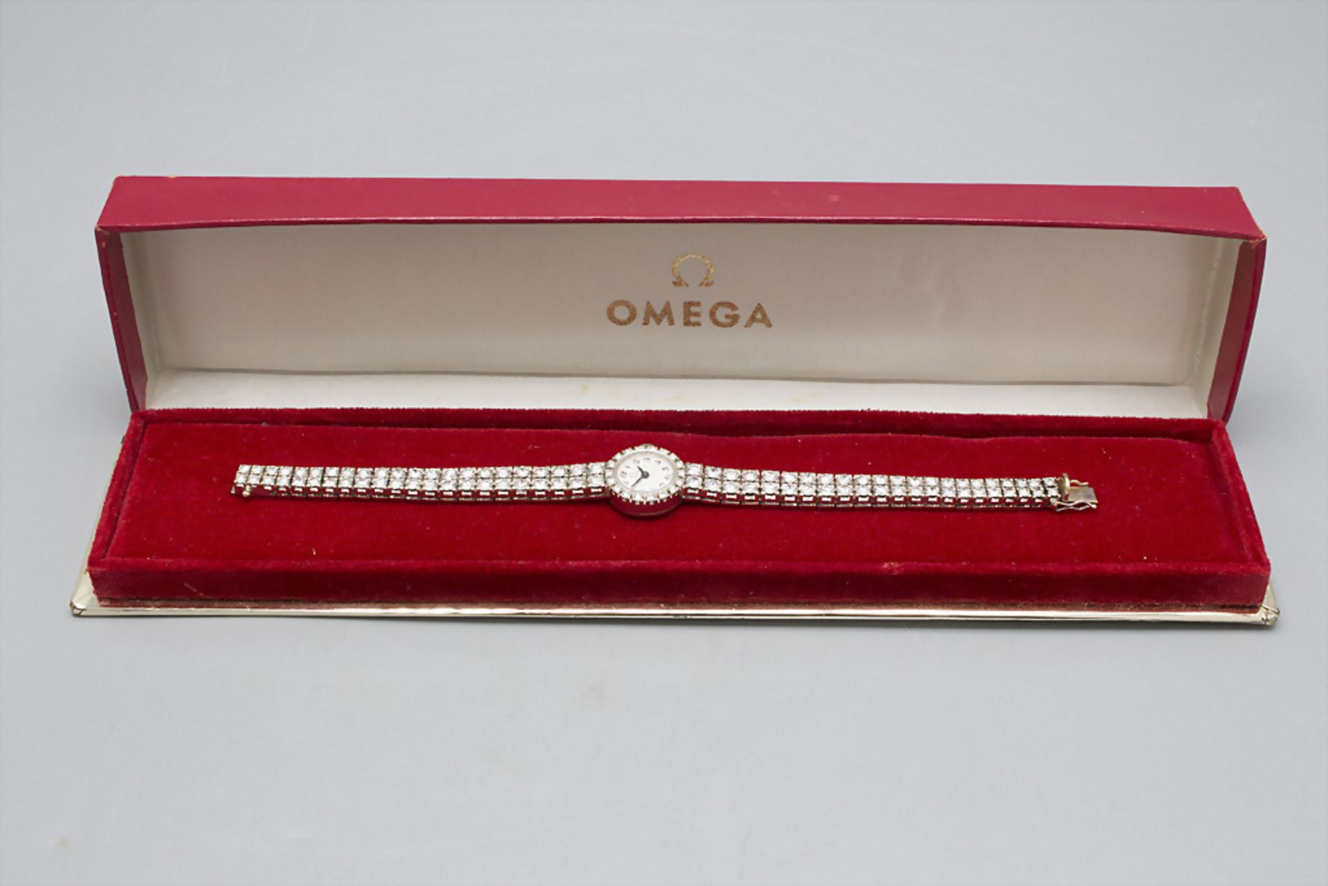 Damenarmbanduhr / An 18 ct gold ladies wristwatch with box, Omega - Image 5 of 5