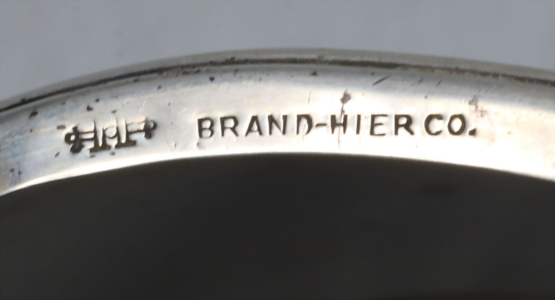 Korbschale mit Henkel / A silver basket with handle, Brand-Hier Co., USA, Anfang 20. Jh. - Bild 5 aus 8