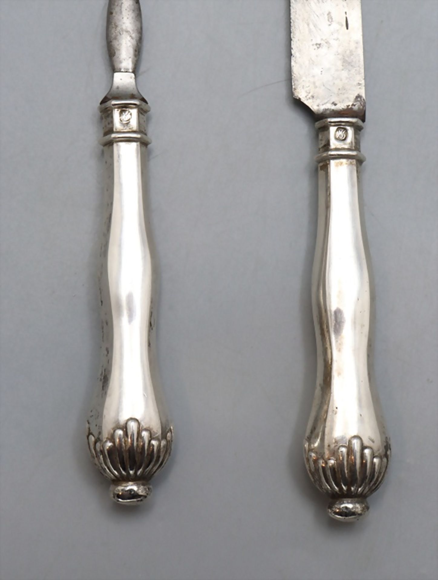 Empire Reisebesteck / An Empire silver travel cutlery, Johann Georg Daniel Häberlein, ... - Image 4 of 8