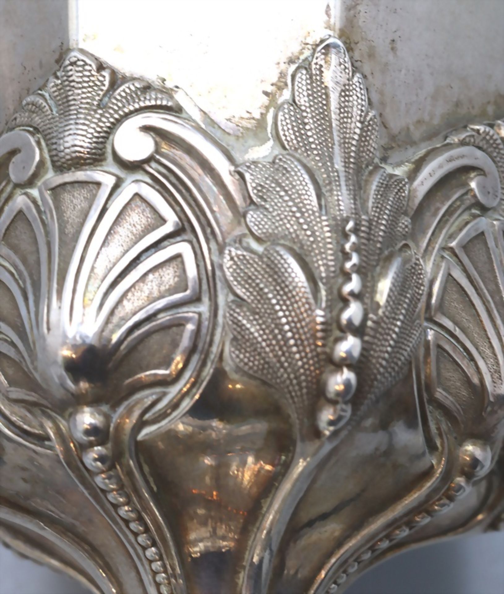 Weinkelch / A silver wine goblet, deutsch, 19. Jh. - Image 7 of 8