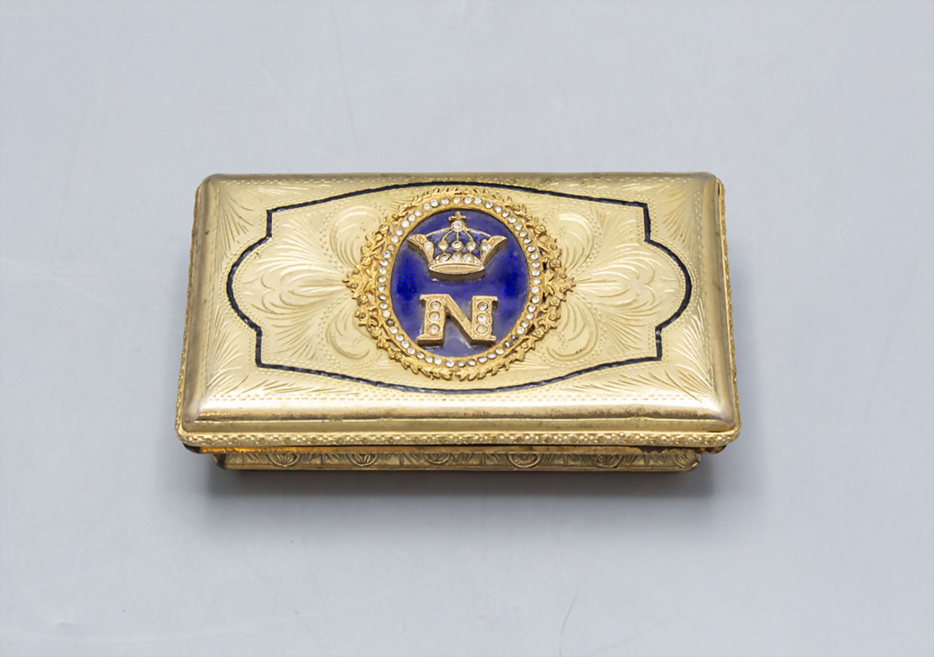 Napoleon III Tabatiere / Schnupftabakdose / A Napoleon III snuff box, Paris, Mitte 19. Jh.