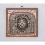 Holzapplike mit einem Engelskopf / A wooden wall hanging with the head of a cherub, 17. Jh. ...