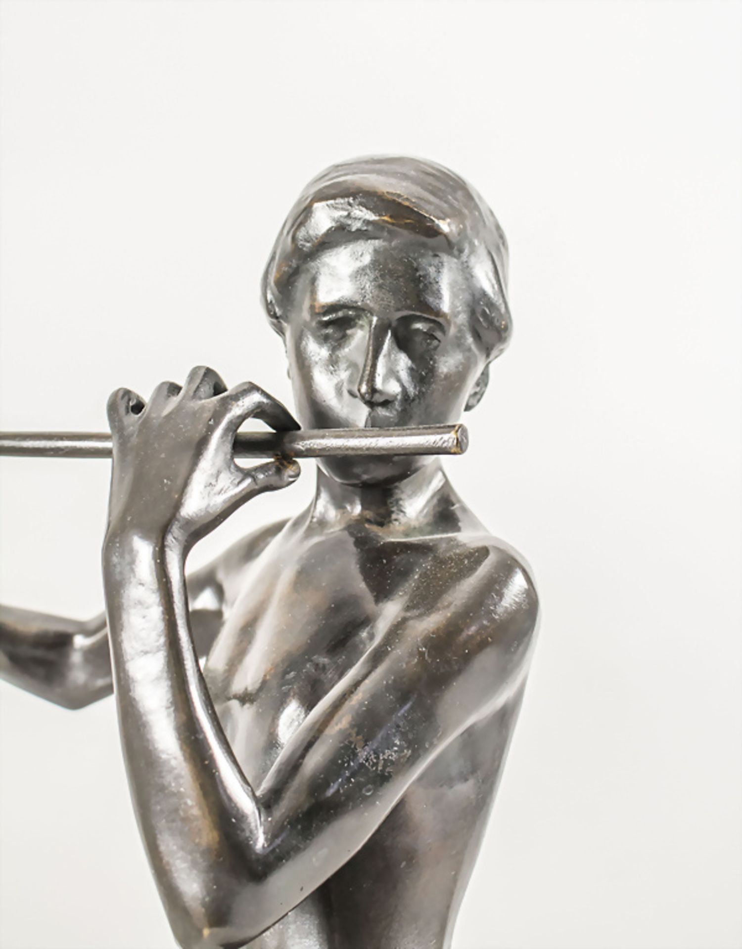 Benno ELKAN (1877-1960), 'Der junge Flötist' / 'The young flute player' / 'Le jeune flûtiste', 1906 - Bild 6 aus 7