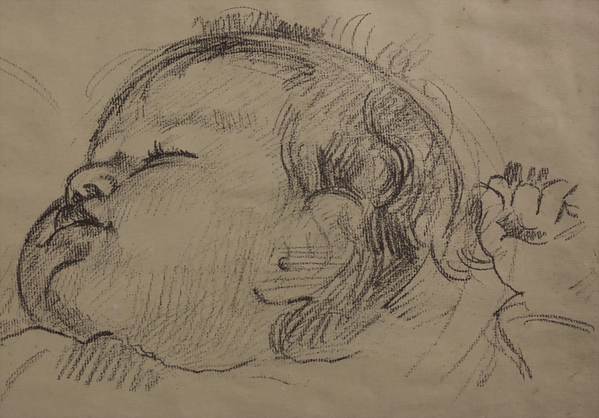 Hanni Bay (1885-1978), 'Schlafendes Baby' / 'A sleeping baby', 1919 - Image 4 of 4