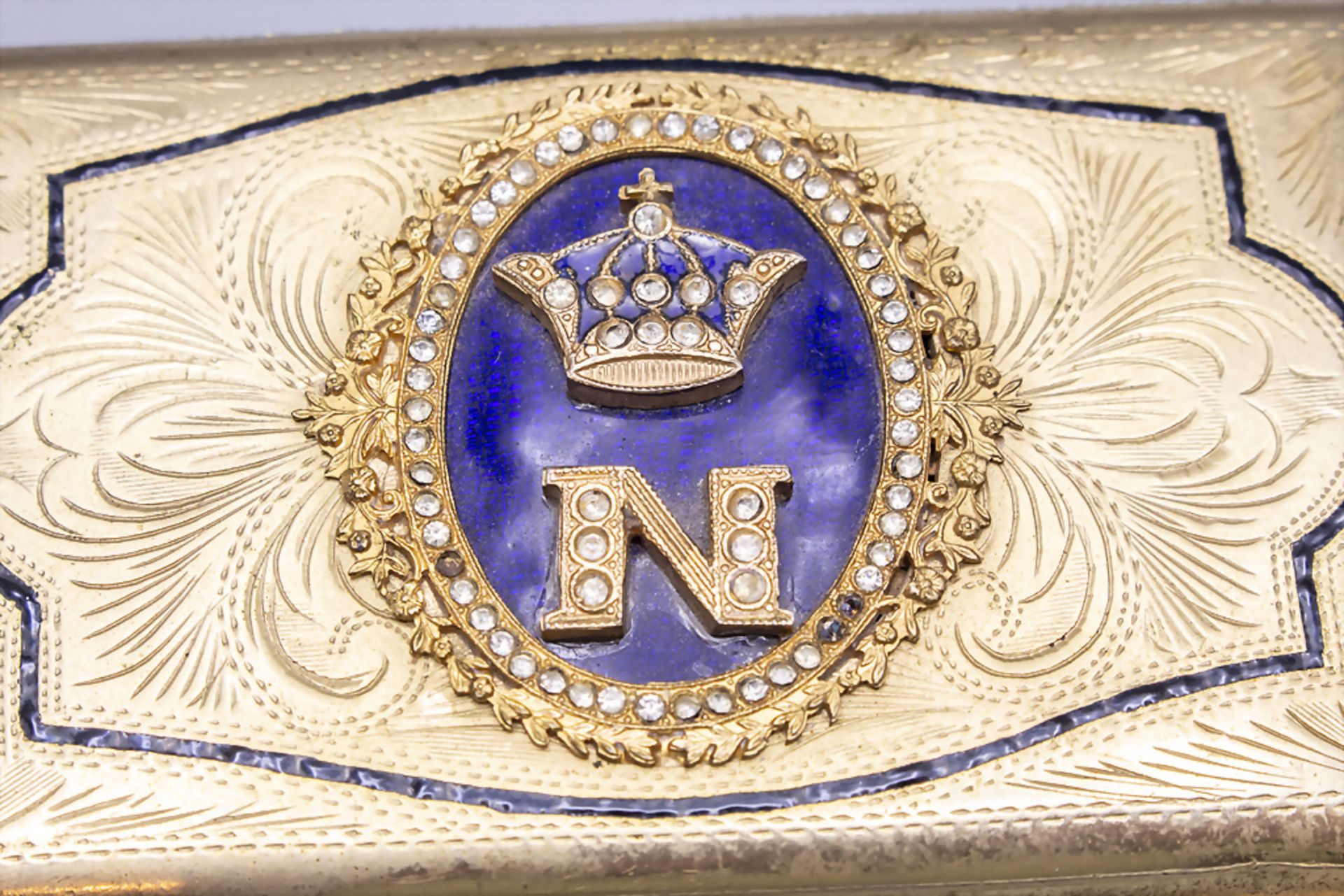 Napoleon III Tabatiere / Schnupftabakdose / A Napoleon III snuff box, Paris, Mitte 19. Jh. - Bild 8 aus 8