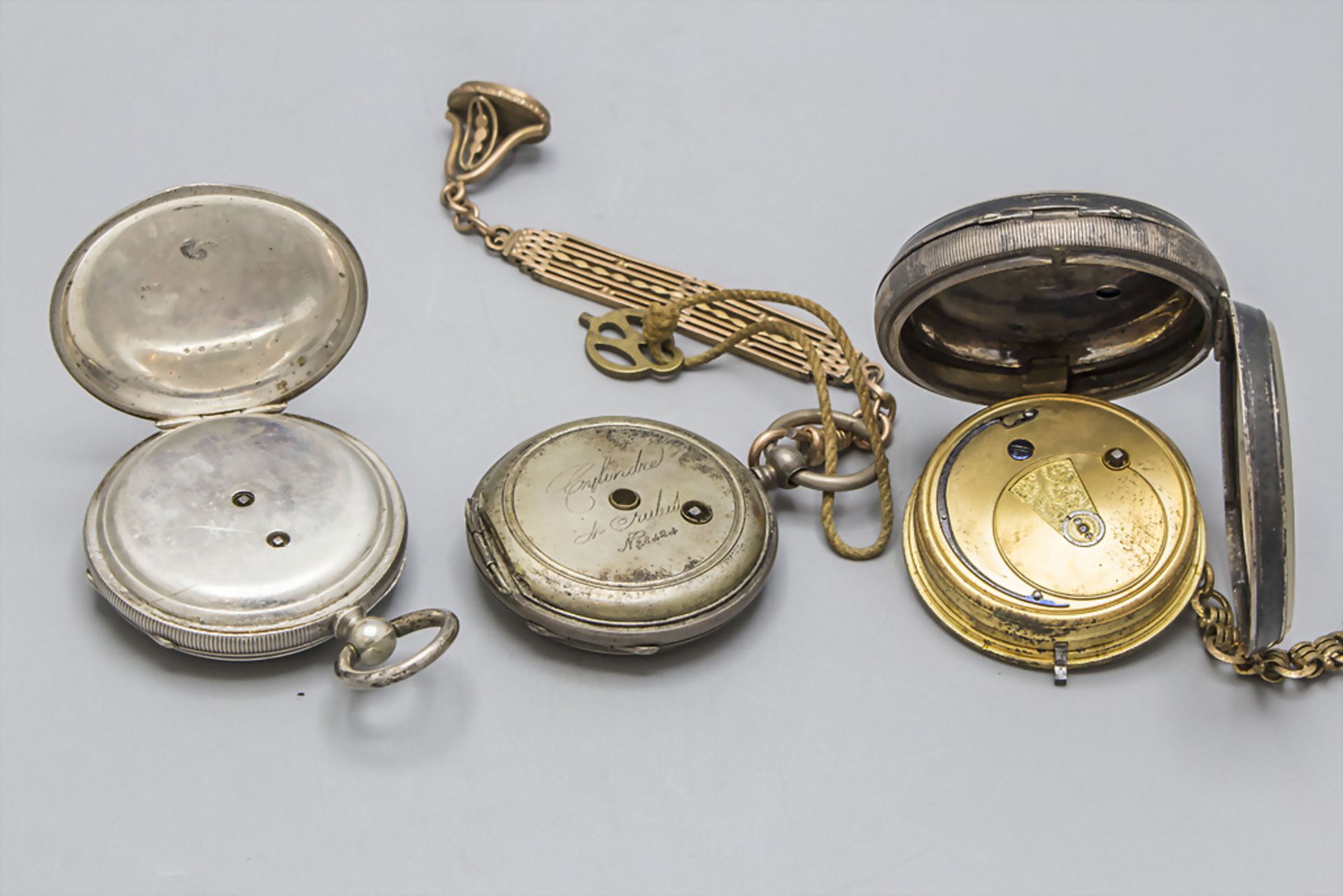 3 Taschenuhren / 3 Pocket watches, Ende 19. / Anfang 20. Jh. - Image 3 of 6