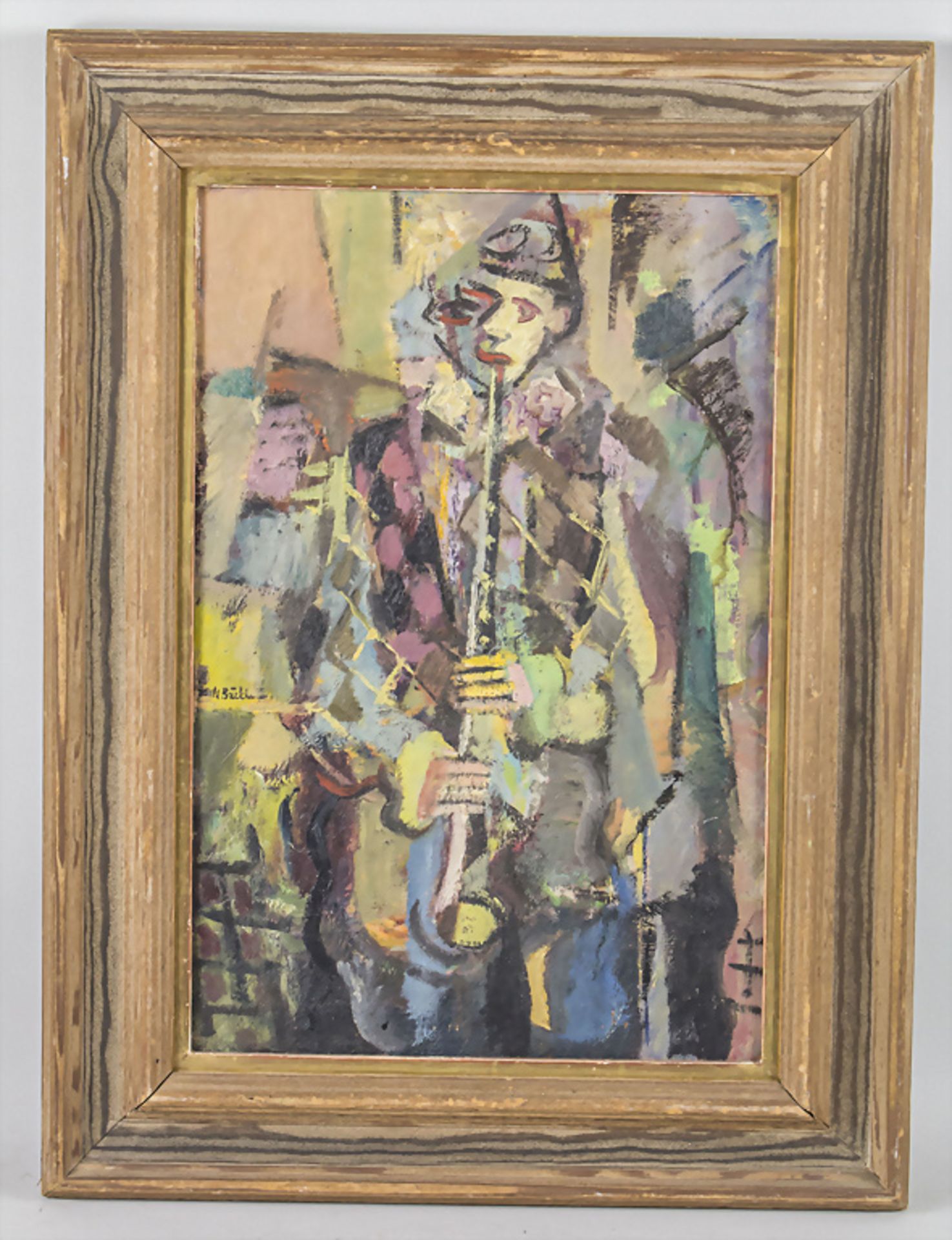 Nils BÄCKLIN (1913-1989), 'Klarinette spielender Harlekin' / 'A clarinet playing harlequin' - Image 2 of 5
