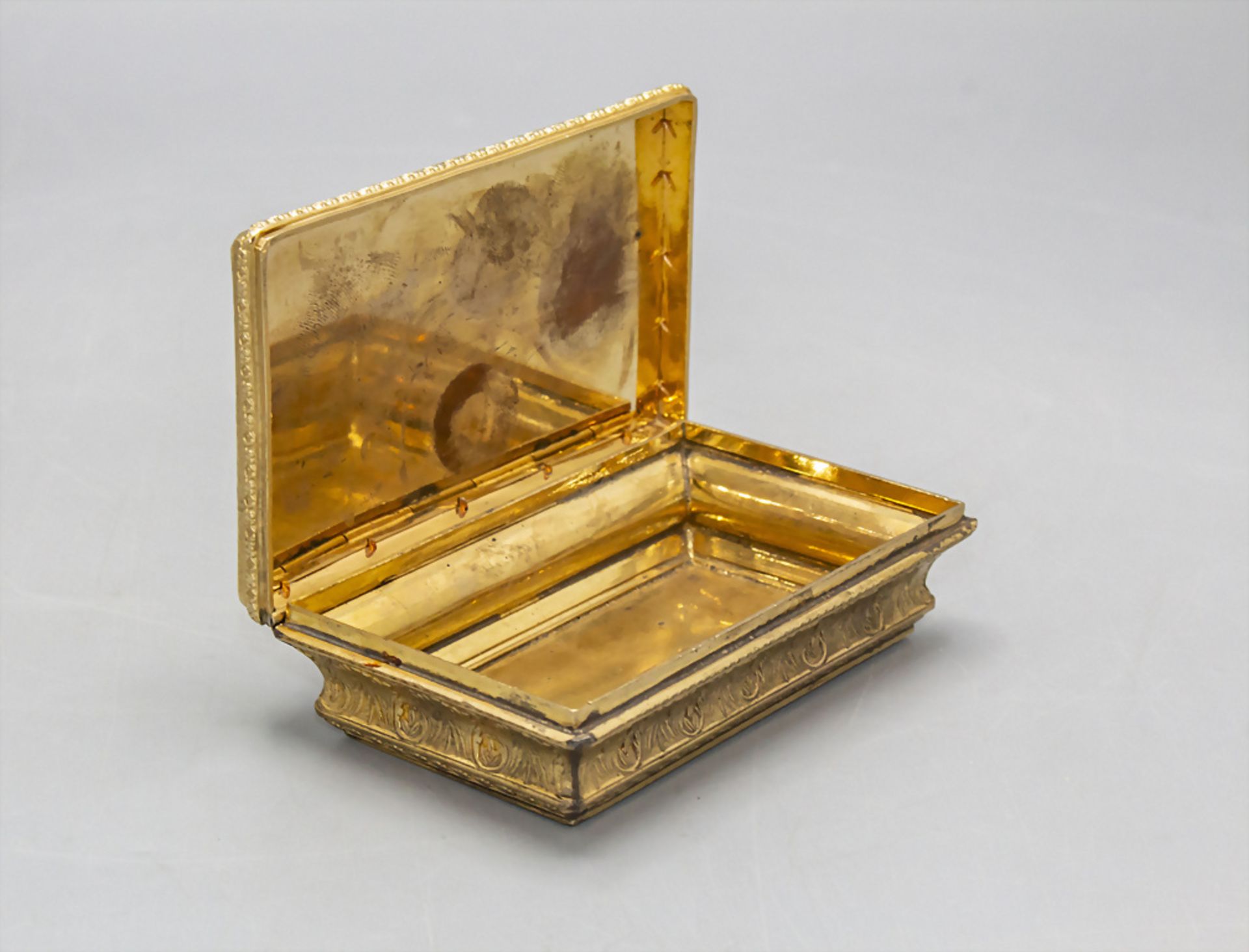 Napoleon III Tabatiere / Schnupftabakdose / A Napoleon III snuff box, Paris, Mitte 19. Jh. - Bild 3 aus 8