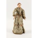 Krippenfigur 'Frau mit beweglichen Armen' / A wooden sculpture / Creche-Doll, Neapel/Napoli, ...