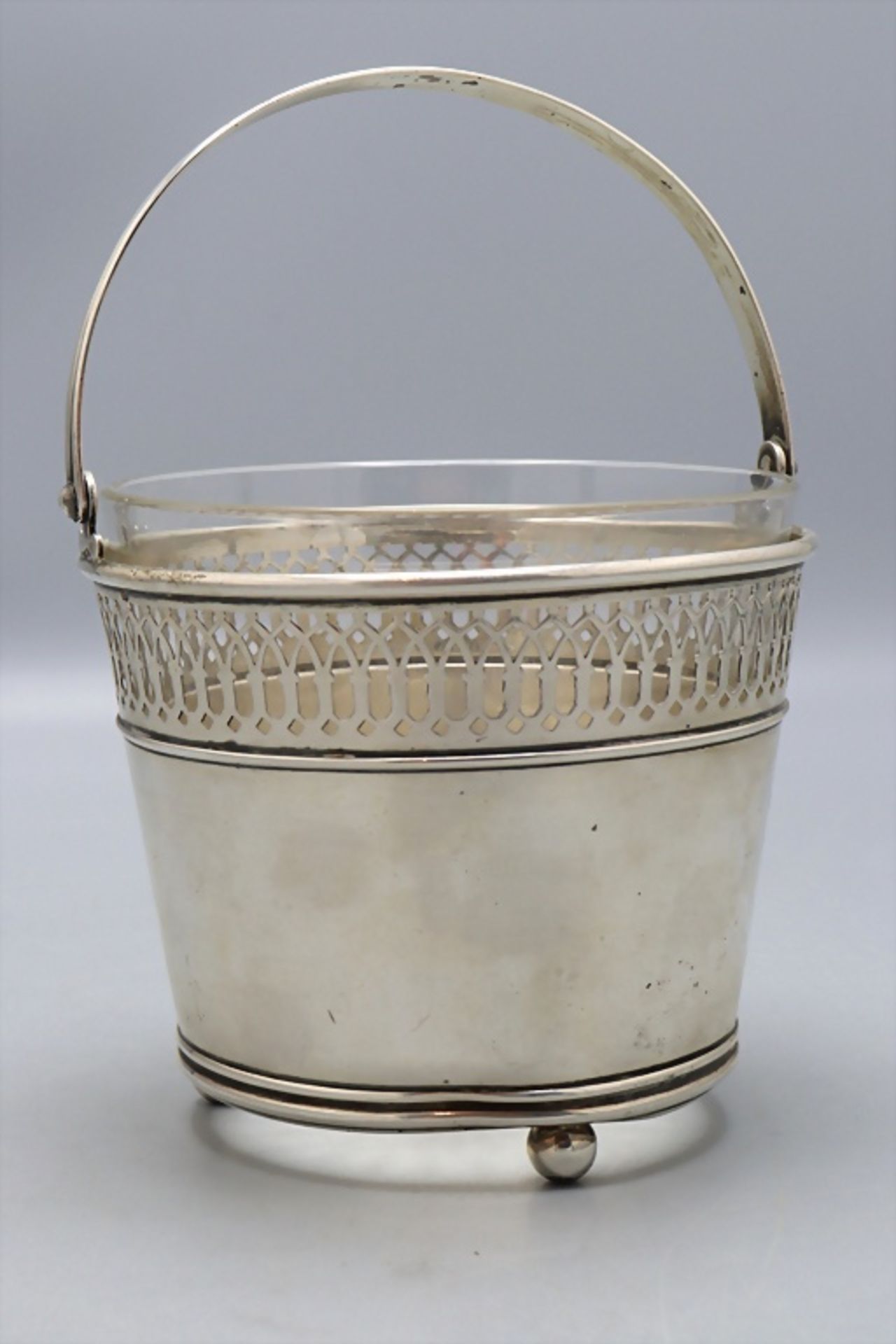 Korbschale mit Henkel / A silver basket with handle, Brand-Hier Co., USA, Anfang 20. Jh. - Bild 2 aus 8