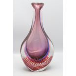 Glasziervase / A decorative glass vase 'Sommerso', Flavio Poli, Murano, 1960er Jahre