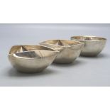 3 Art Déco Schalen / 3 Art Deco silver bowls, Pampaloni, Florenz/Firenze, 20. Jh.
