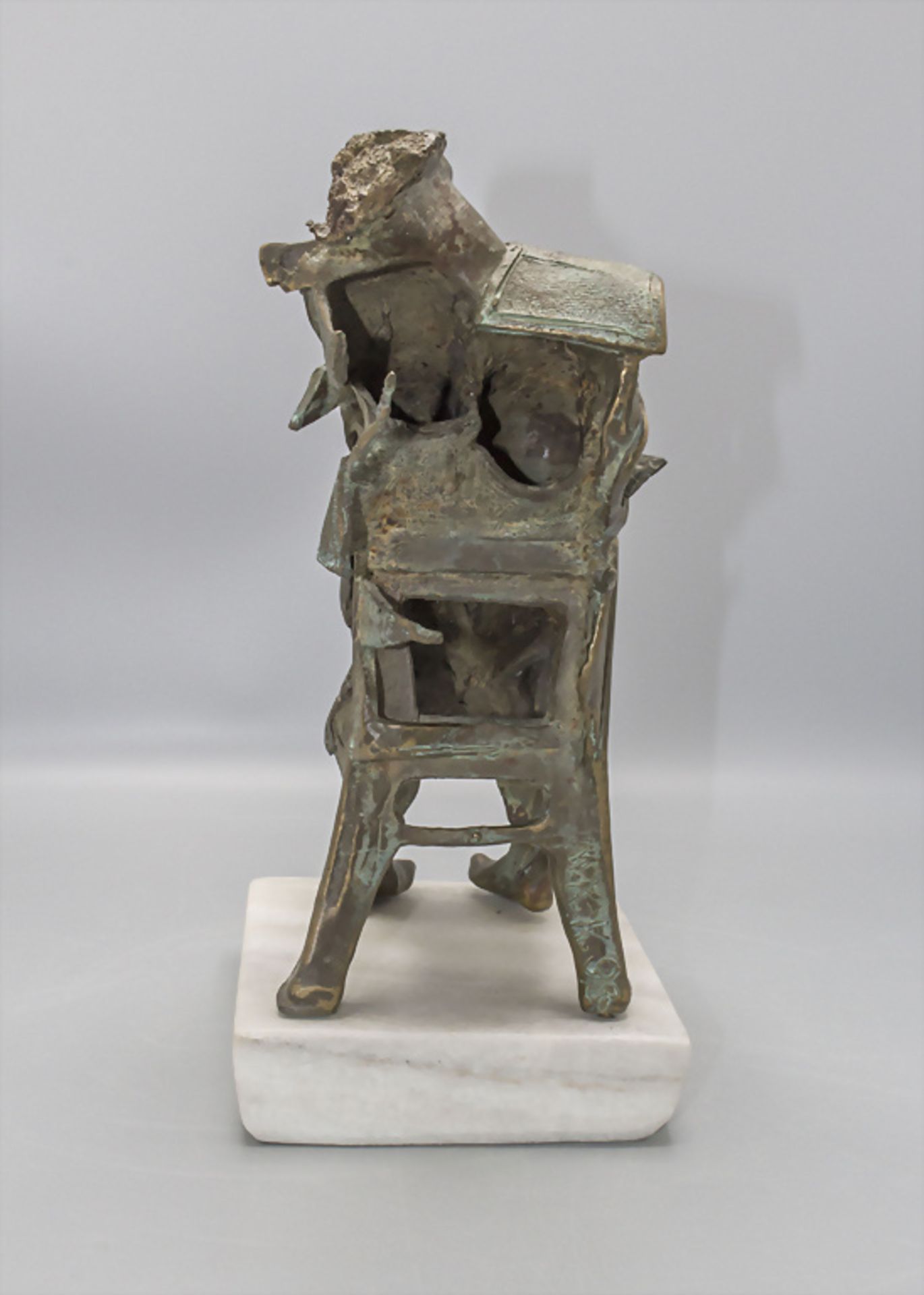 Bronze Skulptur 'Sitzender Akt' / A bronze sculpture of a 'Sitting nude' - Bild 4 aus 8