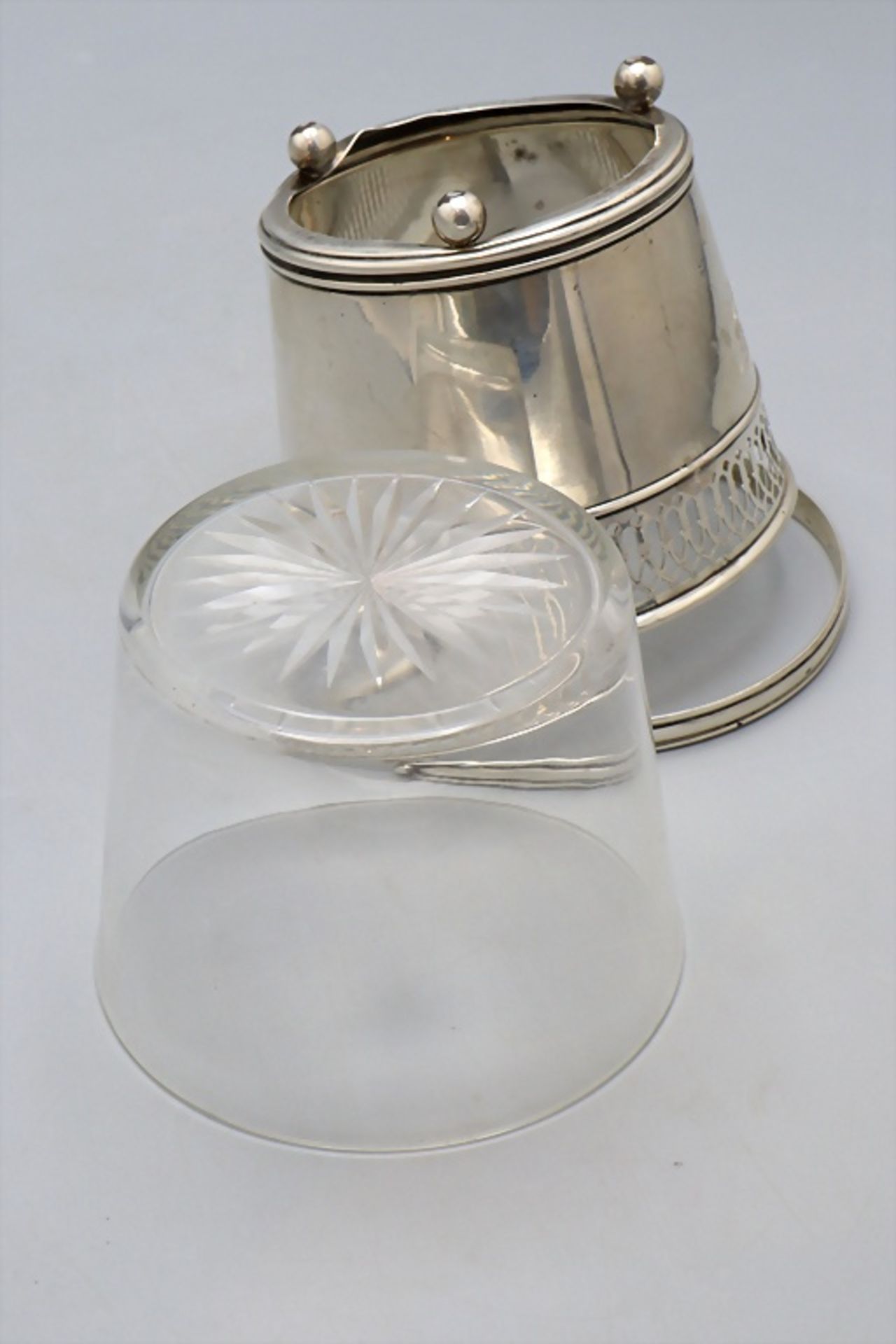 Korbschale mit Henkel / A silver basket with handle, Brand-Hier Co., USA, Anfang 20. Jh. - Bild 4 aus 8