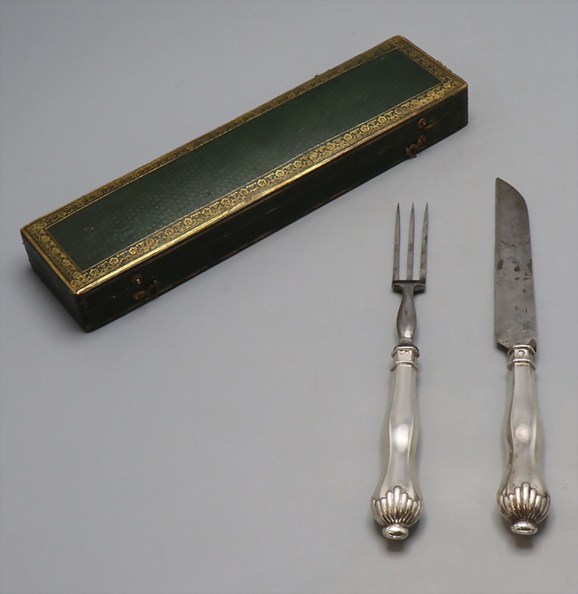 Empire Reisebesteck / An Empire silver travel cutlery, Johann Georg Daniel Häberlein, ... - Image 6 of 8