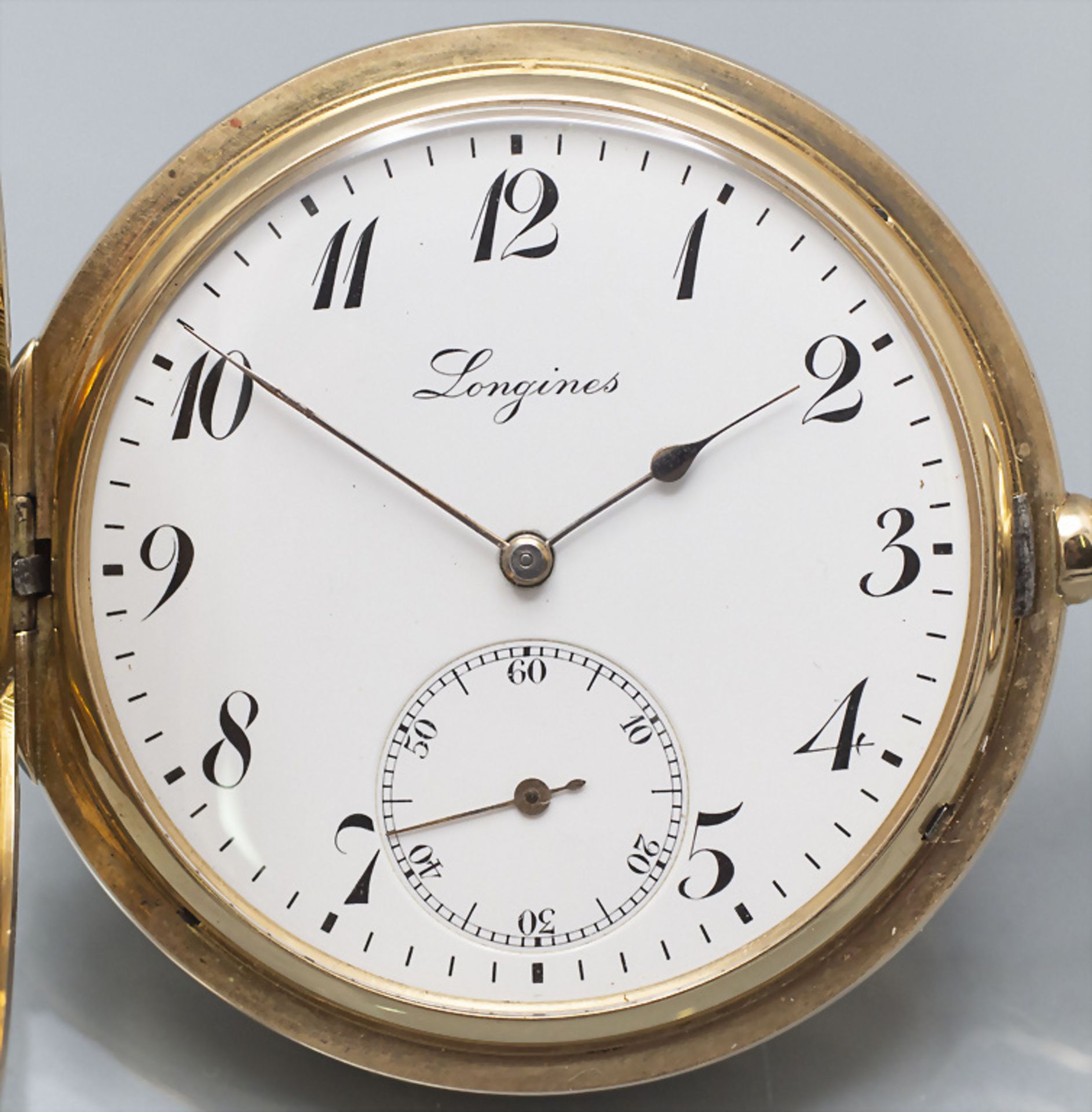 Savonette / Taschenuhr / A 14 ct gold pocket watch, Longines, Schweiz / Swiss, um 1920