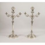 Paar Girandolen / A pair of silver girandoles, Vatikanstadt / Rom, um 1810