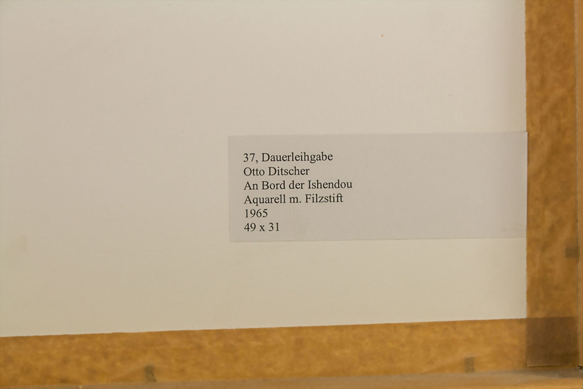 Otto DITSCHER (1903-1987), 'An Bord der Ishendou', 1965 - Image 7 of 7