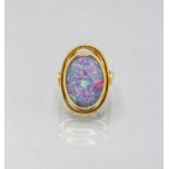 Goldring mit Opal / A 18 ct gold ring with an opal