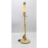 Jugendstil Lampenfuß 'Distel' / A bronze Art Nouveau lamp base with thristle, Frankreich, ...