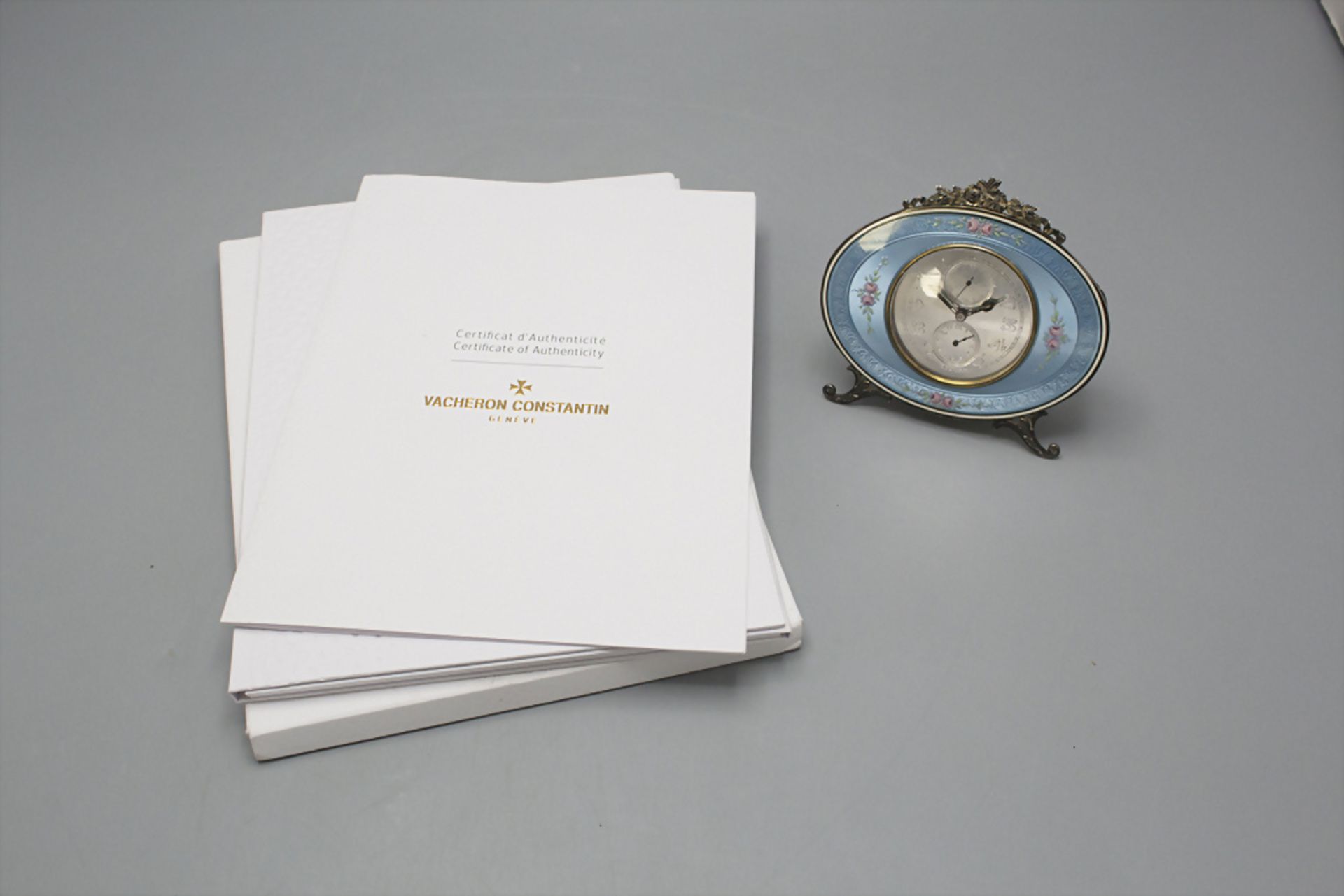 Wecker / A silver alarm clock, Vacheron Constantin, Schweiz / Swiss, 1928 - Image 5 of 9