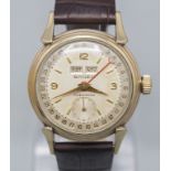 Herrenarmbanduhr / A men's wristwatch 'Gruen Triple Date Watch'