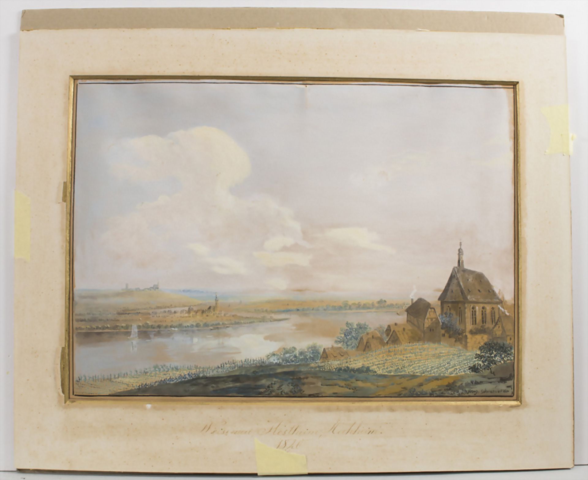 Georg Schneider (1759-1843), 'Weisenau, Kostheim, Hochheim', 1820 - Image 2 of 4