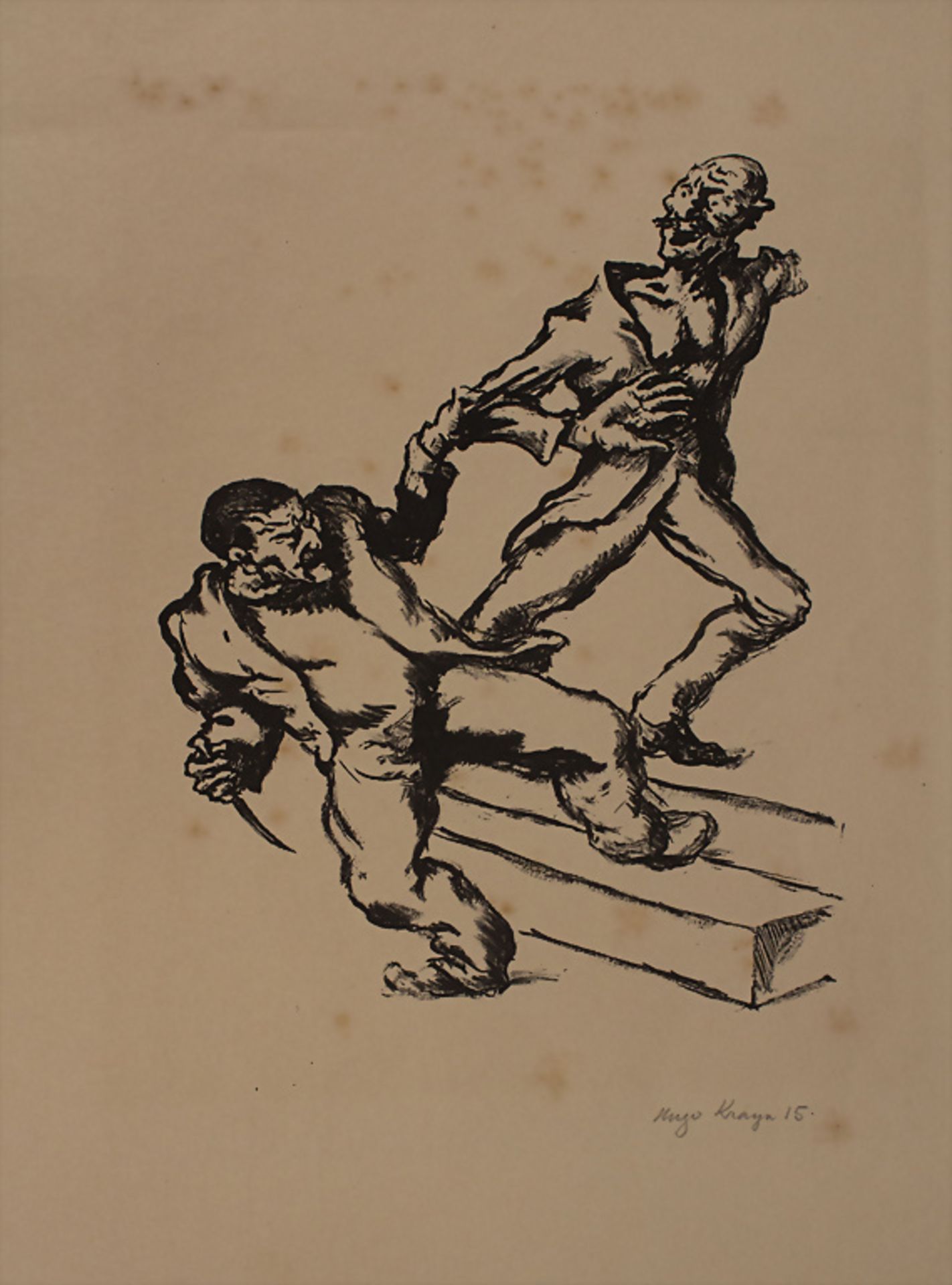 Hugo KRAYN (1885-1919), 'Der Angriff' / 'The Attack', Deutschland, 1915
