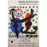 Joan MIRO (1893-1983), Ausststellungsplakat / Exhibition poster, Marlborough, London, 1966