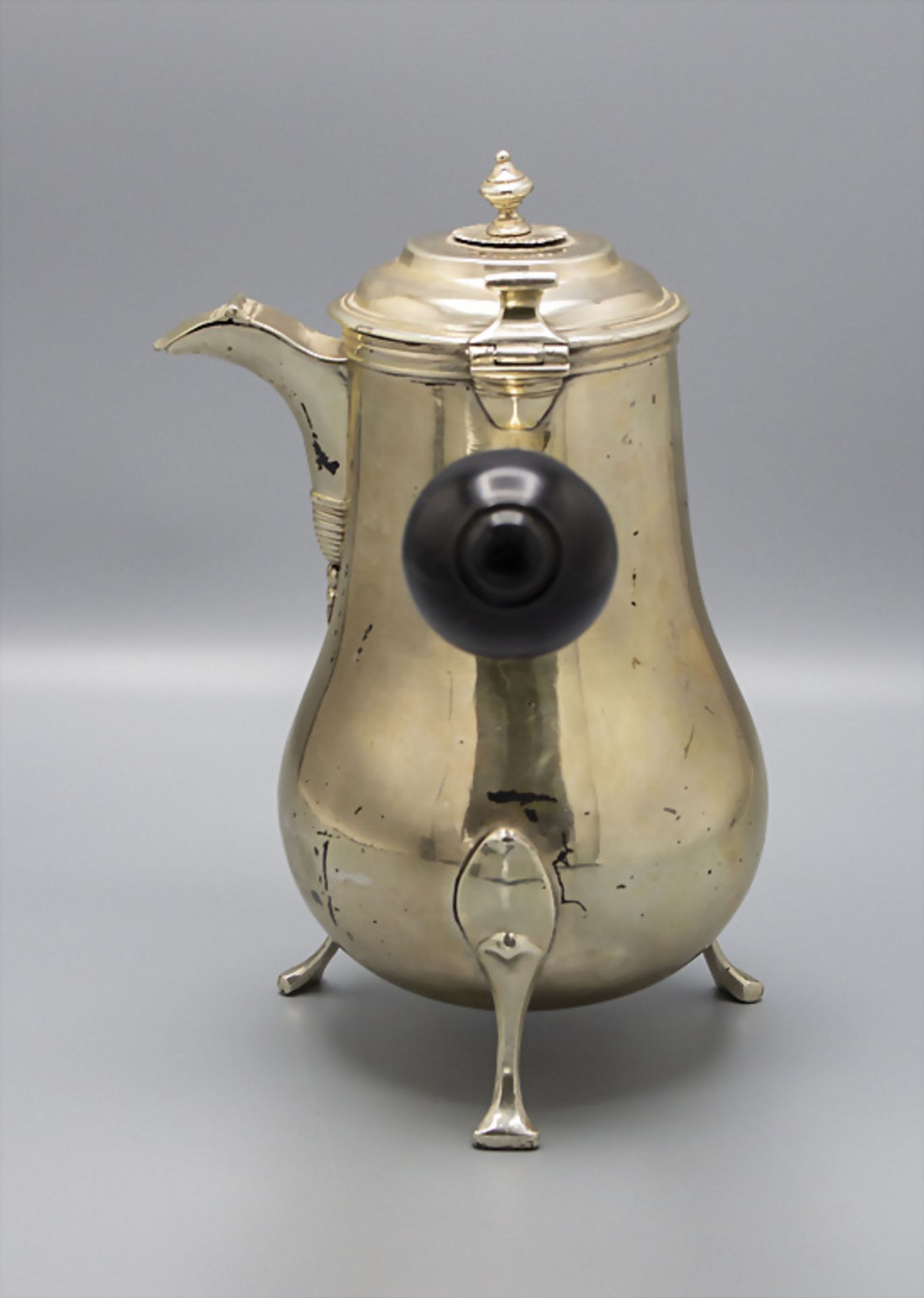 Barock Schenkkrug / A Baroque silver jug, Chocolatiere, Pierre-Louis Bouvier, Trévoux bei ... - Bild 2 aus 10
