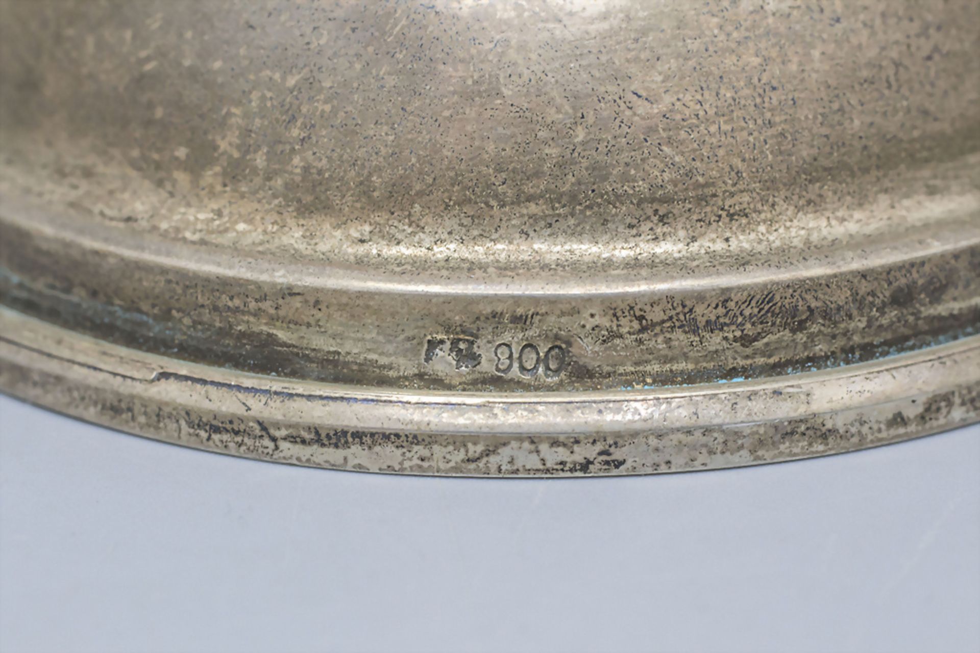 Zweiarmiger Kerzenleuchter / A silver candle holder, um 1880 - Image 5 of 5
