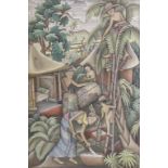 Balinesischer (Batu) Künstler (tätig 1930er Jahre), 'Dorfbewohner' / 'Villagers'