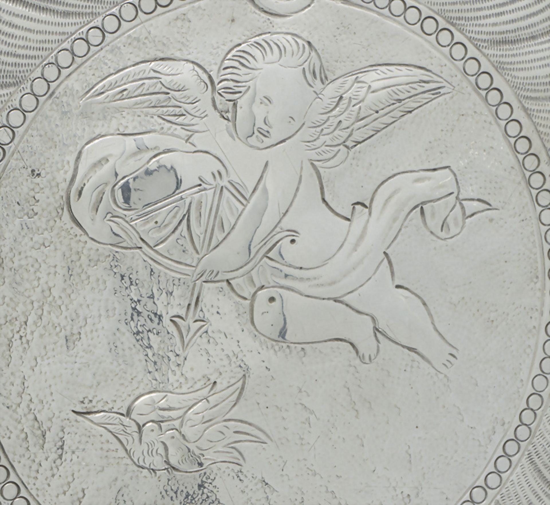 Allianzteller / A silver alliance plate, Claude Genu, Paris, 1744-1750 - Bild 4 aus 9