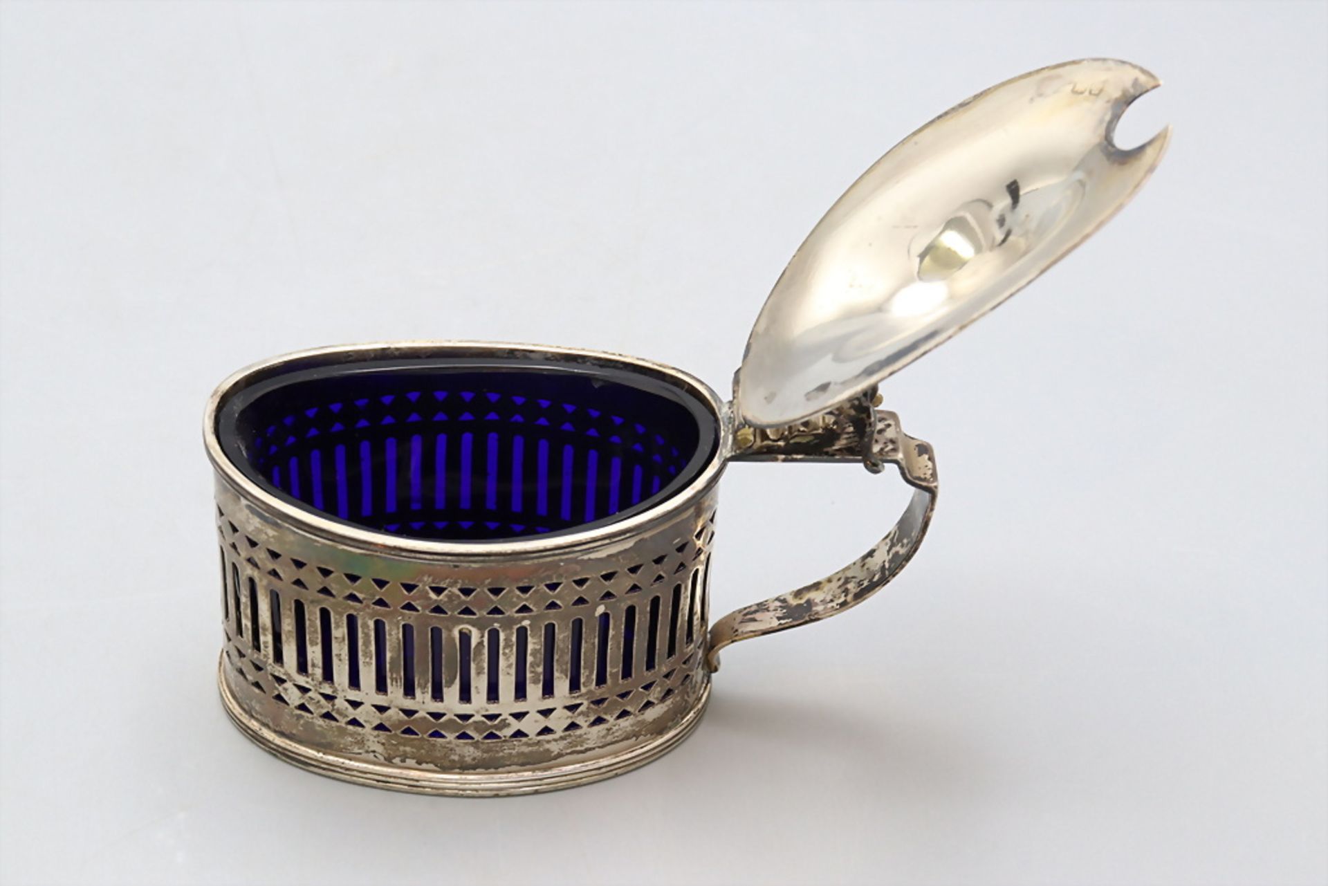 Senftopf / A silver mustard pot, Mappin & Webb, Chester, um 1920 - Bild 2 aus 10