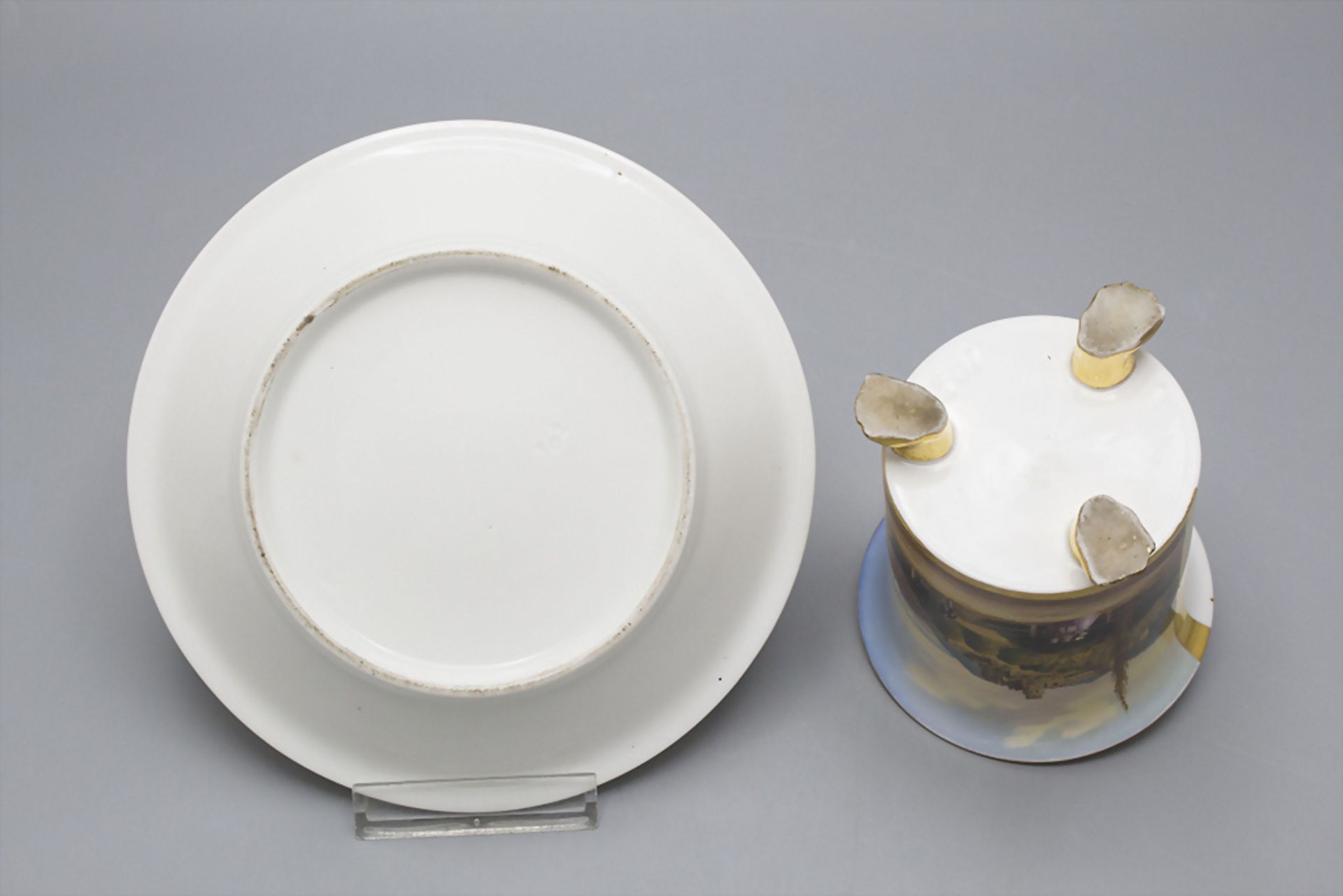 Ansichtentasse mit Untertasse 'Heidelberger Schloss' / A cup and saucer with a view on the ... - Image 7 of 7