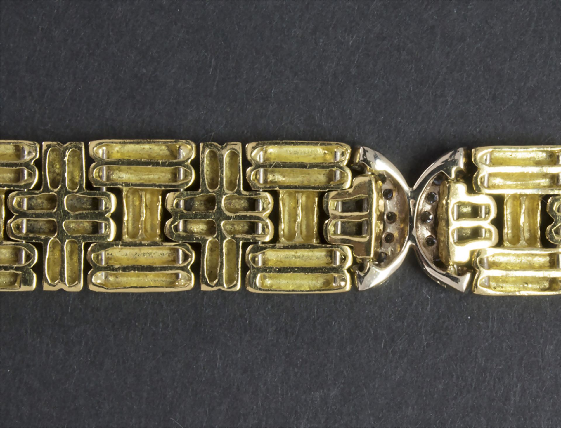 Armband in Gold mit Diamant / A bracelet in gold with diamond - Bild 2 aus 4