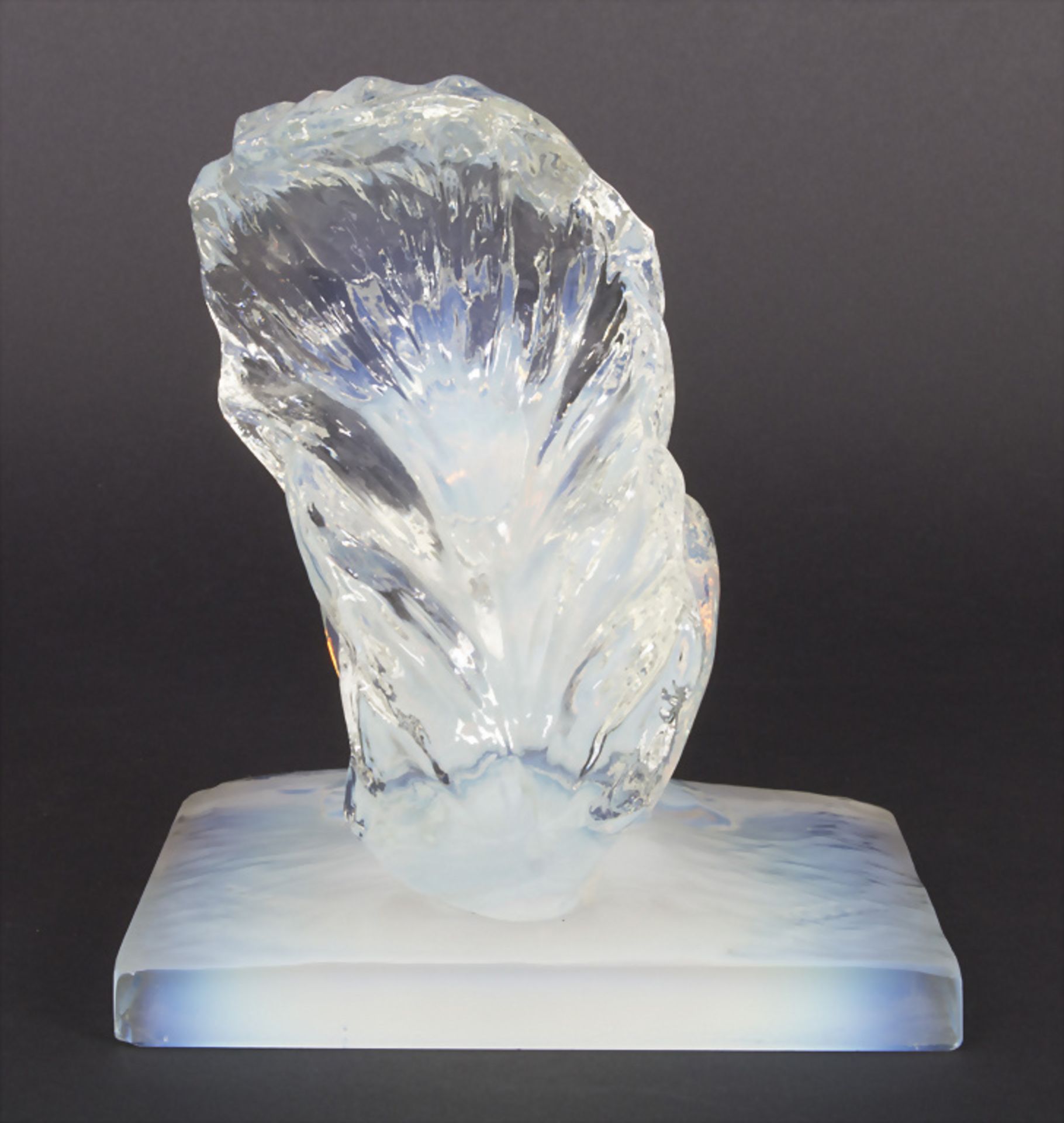 Art Deco Tierplastik 'Eichhörnchen' / An Art Deco glass sculpture of a squirrel, Mougin, ... - Image 5 of 8