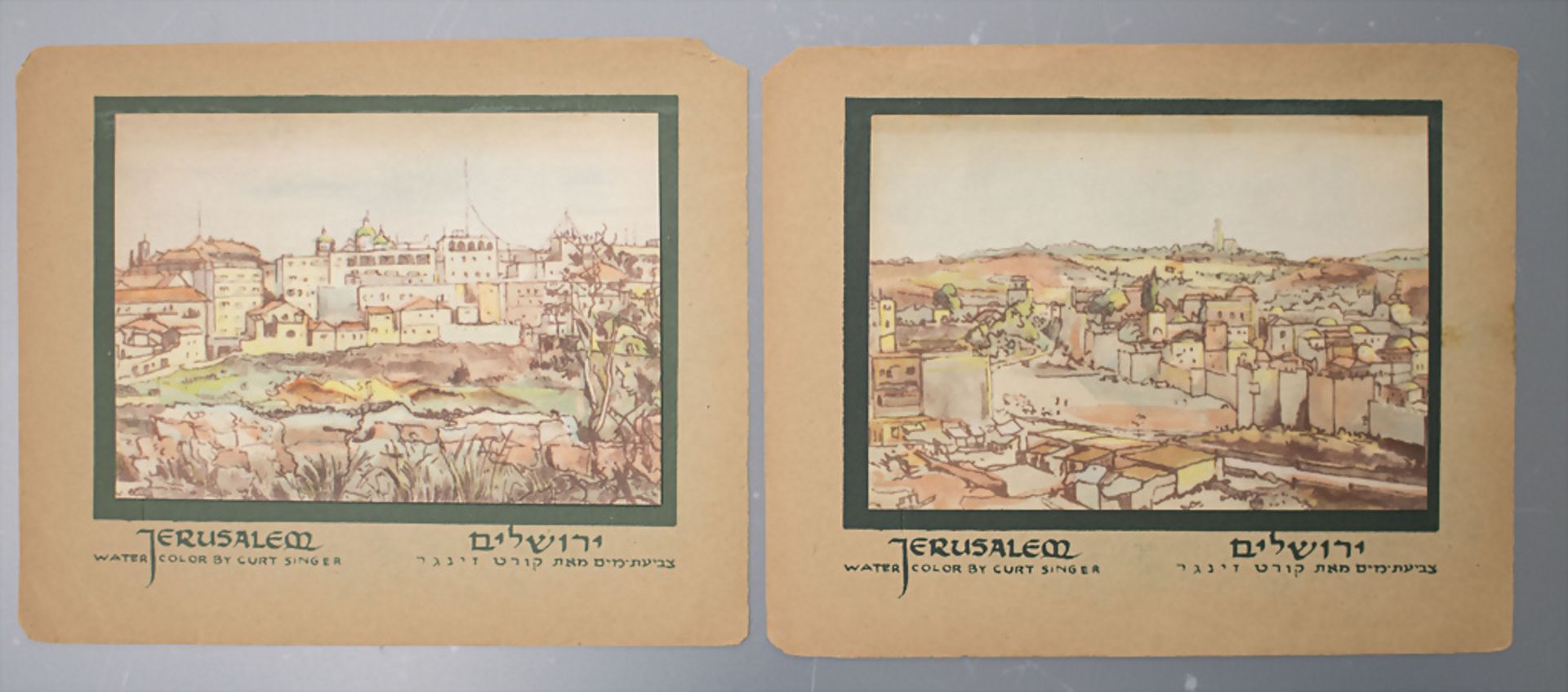 Kurt SINGER (1905-1989), 7 Ansichten von Jerusalem / A set of seven views of Jerusalem - Bild 4 aus 7