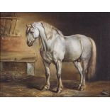 Gemälde eines Pferdes / A painting of a horse, Anfang 19. Jh.
