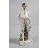 Jugendstil Figur 'Winzerknabe' / An Art Nouveau figurine of a young winemaker, Theodor ...