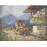 Karl ROHRHIRSCH (1875-1954), 'Die Postkutsche' / 'The post carriage', München