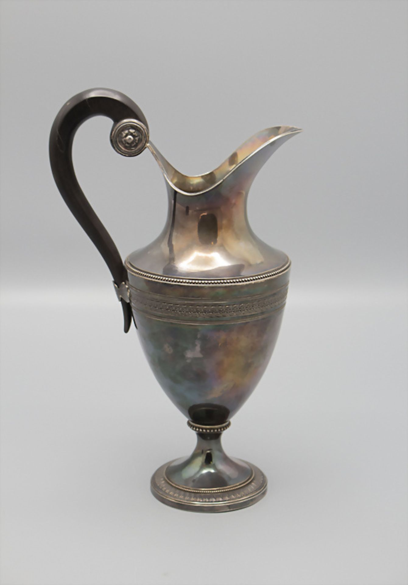 Empire Schenkkrug / A silver jug, Mathieu Petrus Josephus, Gent, 1839-1853 - Image 3 of 8
