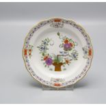 Butterteller mit reichem indischem Garbenmuster / A butter plate with Indian sheaves pattern, ...