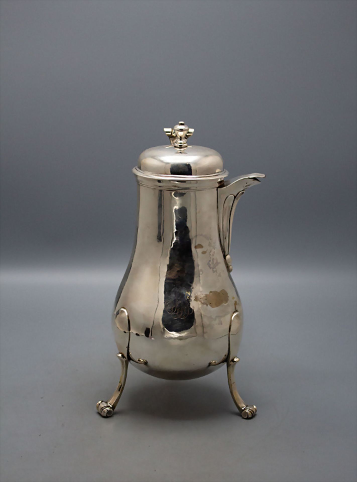 Silber Kanne / A silver pot, Pau, 1798-1809 - Bild 2 aus 9