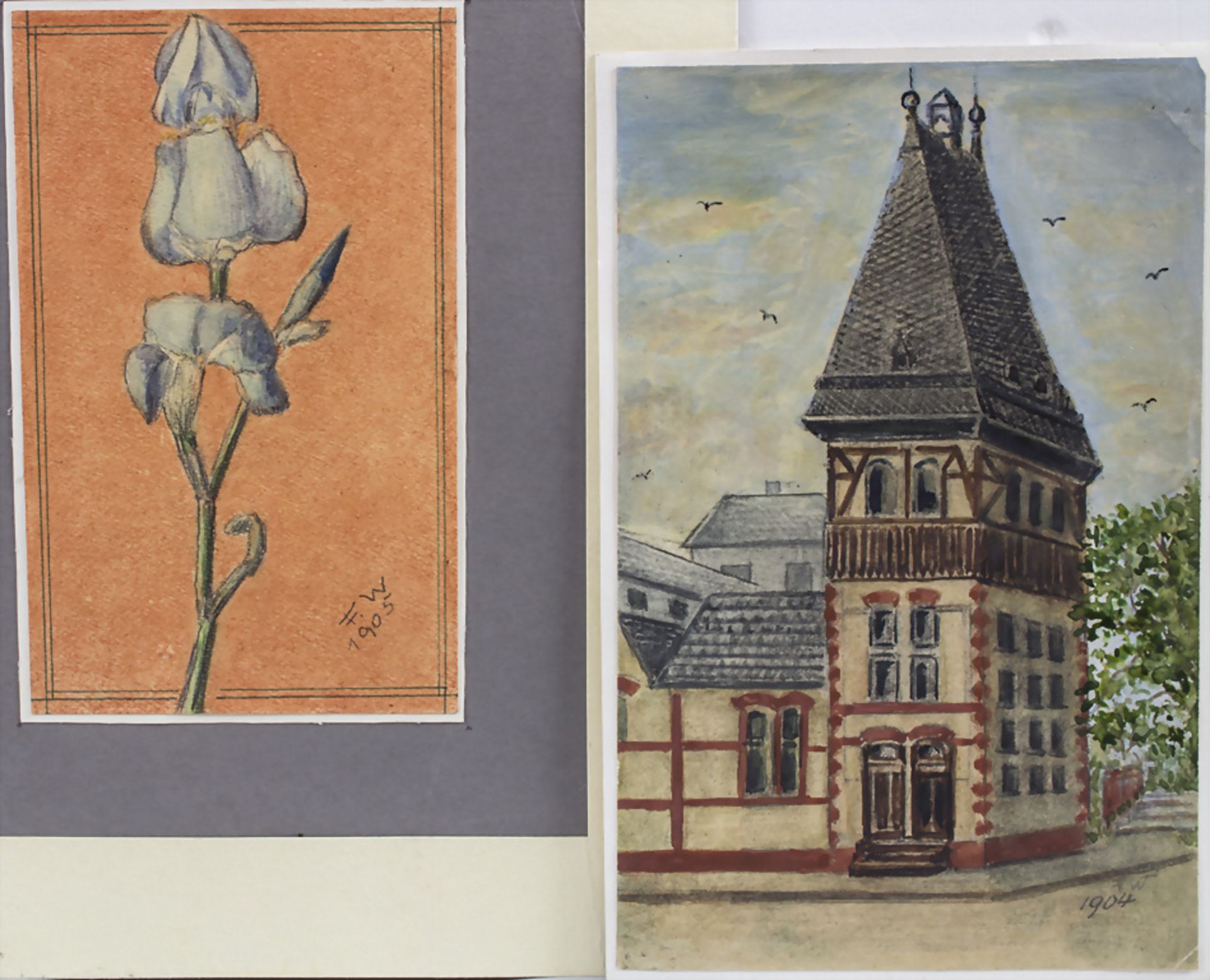 F.W. Schulz (tätig um 1904), 'Turm' und 'Lilie'